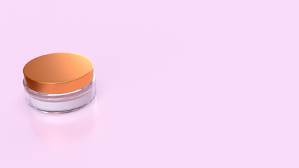 The Cream beautiful product for Advertising or Background concept 3d Rendering.