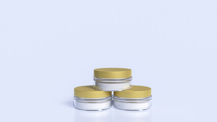 The Cream beautiful product for Advertising or Background concept 3d Rendering.