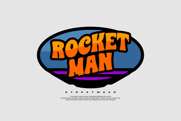 badge sticker retro style streetwear apparel fashion vector for printing	
