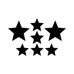 Obraz premium Abstract black star design on white background perfect for graphic design projects, invitations, banners, and celestial themed creations. Ideal for adding a touch of elegance.