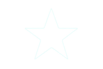 Obraz premium Luminous neon star radiating ethereal light, casting vivid glow across transparent surface for dynamic graphic design compositions
