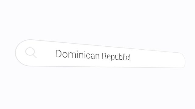 Dominican Republic In The Search Engine - Close Up