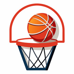 basketball hoop with ball