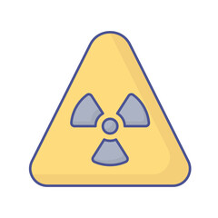 Fototapeta premium Ionizing radiations Vector Icon which can easily modify or edit