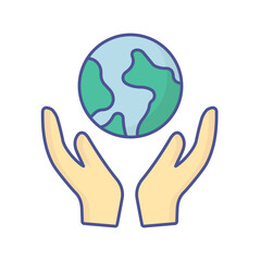 Global protection Vector Icon which can easily modify or edit