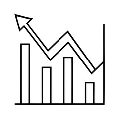Upward Arrow Graph chart bar chart