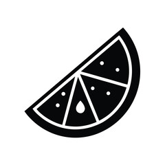 icon-of-an-orange-wedge-with-juice-droplets-in-fla.eps