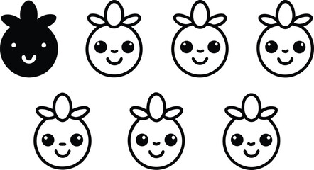 Fototapeta premium set of easter rabbits