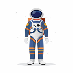 Astronaut in Space Suit: A Cartoon Illustration of Space Exploration and Adventure