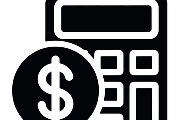 Calculator with dollar sign icon representing financial calculations and money