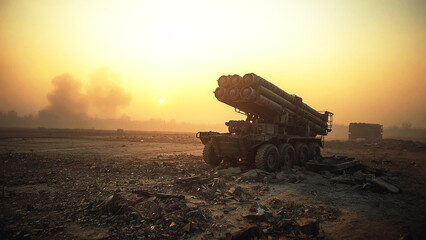 Fototapeta premium The debris of war.