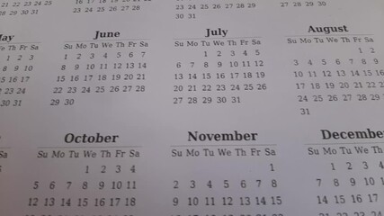 calendar month 2025 q4 months 2025 