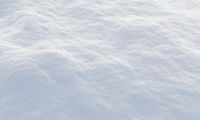 3D snowdrift surface. Snow mountain