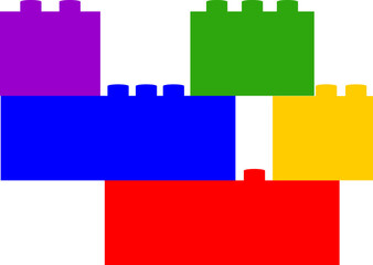 LEGO PIECES TOY VECTOR DESIGN