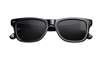 Black sunglasses, square frames,  front view