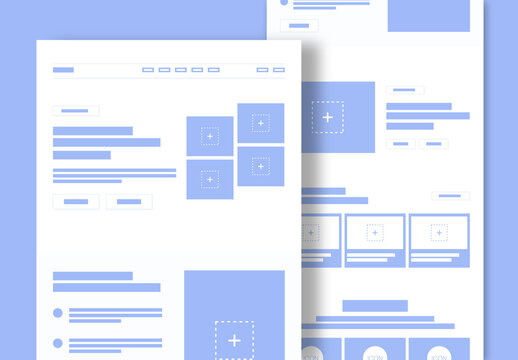 Client Proposal And Landing Page Wireframe Template