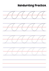 Handwriting Practice Sheets for Kids – Prewriting Tracing Lines, Curves, Patterns, Spirals, Triangles, Square's, zigzag, hexagonal , circles, opals, etc. for Fine Motor Skills Development.