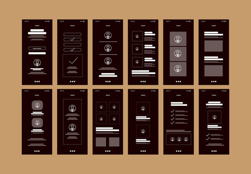Mobile App Wireframe Design