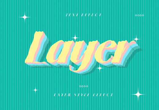 Layer Style Text Effect Design