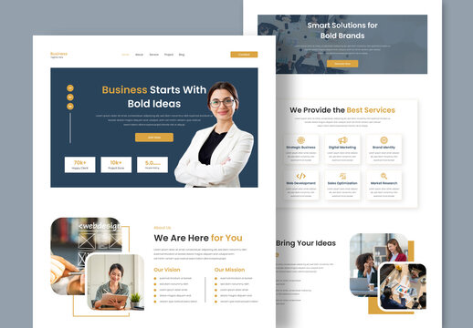 Smart Solutions Business Website Template Design