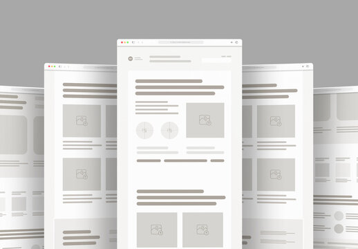 Wireframe Landing Page Design