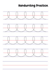 Handwriting Practice Sheets for Kids – Prewriting Tracing Lines, Curves, Patterns, Spirals, Triangles, Square's, zigzag, hexagonal , circles, opals, etc. for Fine Motor Skills Development.