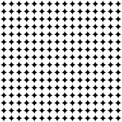 Simple black and white seamless geometric star pattern.