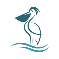 Pelican logo icon design