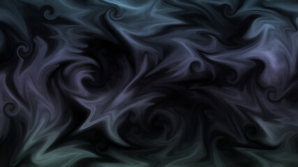 Obraz premium Dark Abstract Smoke Swirl Backgroublack satin background