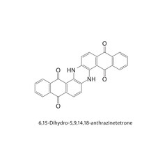 1,2-Dihydrobenz[j]-aceanthrylene skeletal structure. Polycyclic Hydrocarbon compound schematic illustration. Simple diagram, chemical formula.