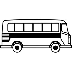 vector illustration of a bus