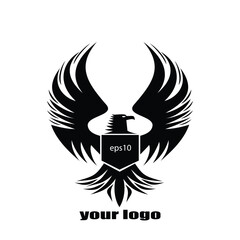 eagle emblem with wings