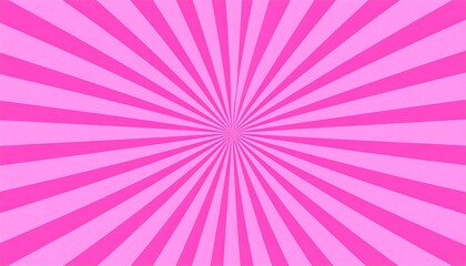 Radiant pink sunburst background