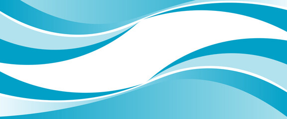 Blue and white business wave banner background. vector