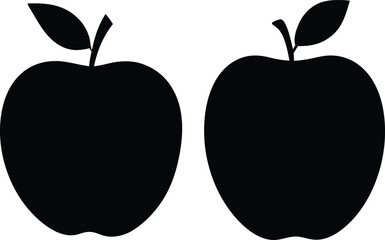 apple, black and white, minimalist, iconic, simple, graphic design
