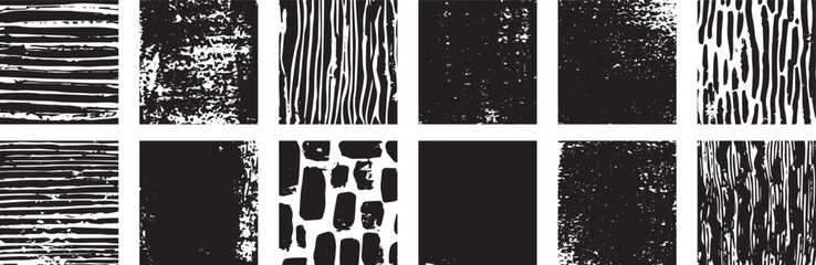 Grunge Texture Overlay Vector Set – Dusty Stamp Mockups on Transparent Background