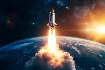 Rocket Launch Space Exploration Earth Atmosphere Science Technology Adventure Innovation Future Travels