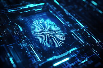 Digital Fingerprint Technology Cybersecurity Authentication Biosafety Innovation Data Privacy