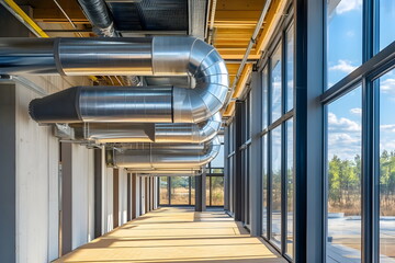 Modern Industrial Design Efficient Ventilation System Open Spaces Natural Light
