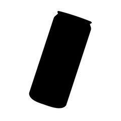 Canned Soda Bottle Silhouette Vector