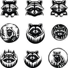 Obraz premium Raccoon with Wine Svg, Wine Lover Svg, Chill Svg, Raccoon Svg 