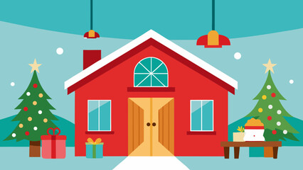 farmhouse room christmas decorations