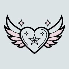 heart with wings