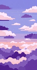 Dreamy Cartoon Sky