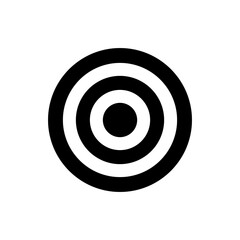 icon black target 