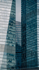 blue wall business buildings architectural background