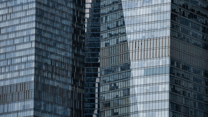 blue wall business buildings architectural background