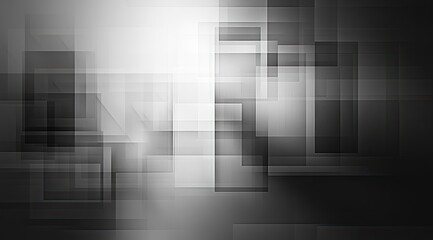 Abstract grayscale geometric shapes (2)