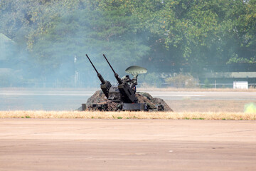 Anti-aircraft guns on the battlefield