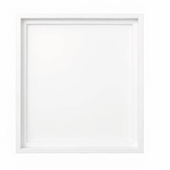 Fototapeta premium White square frame with empty space for artwork or picture 